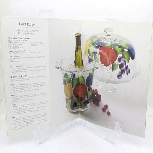 Plaid Bake-Able Glass Painting Book By Donna Dewberry - Picture 3 of 5